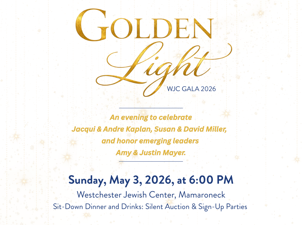 GOLDEN Light WJC GALA 2026 - An evening to celebrate Jacqui & Andre Kaplan, Susan & David Miller, and honor emerging leaders Amy & Justin Mayer
